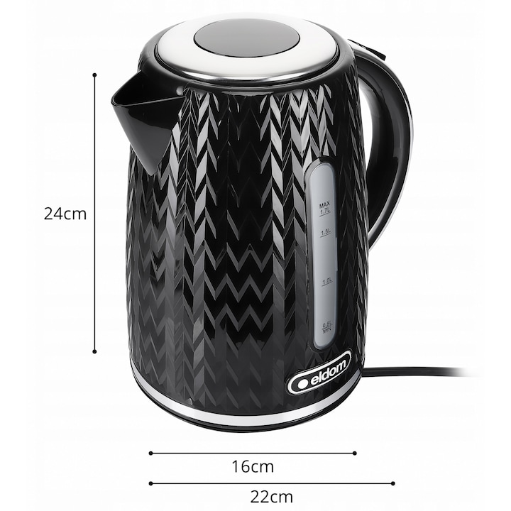 Fierbator electric Eldom C260C STAR COLLECTION, 1,7L, 2000W, alb