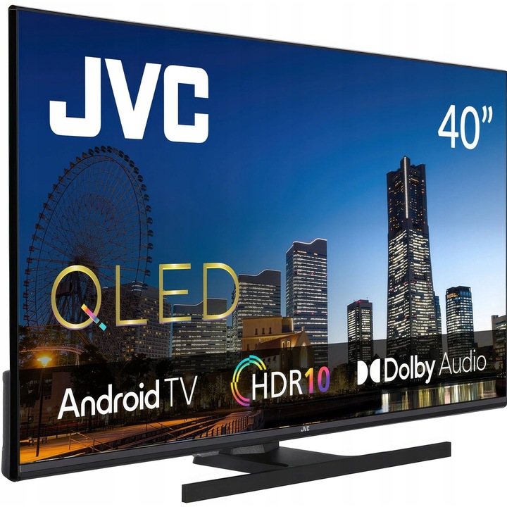 Телевизор QLED 40" JVC, Full HD, HDR10, Wi-Fi, Bluetooth, черен