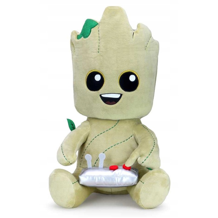 Плюшена играчка Rubie's HugMe Groot 38 см, за момчета и момичета, захранвана с 3 батерии АА