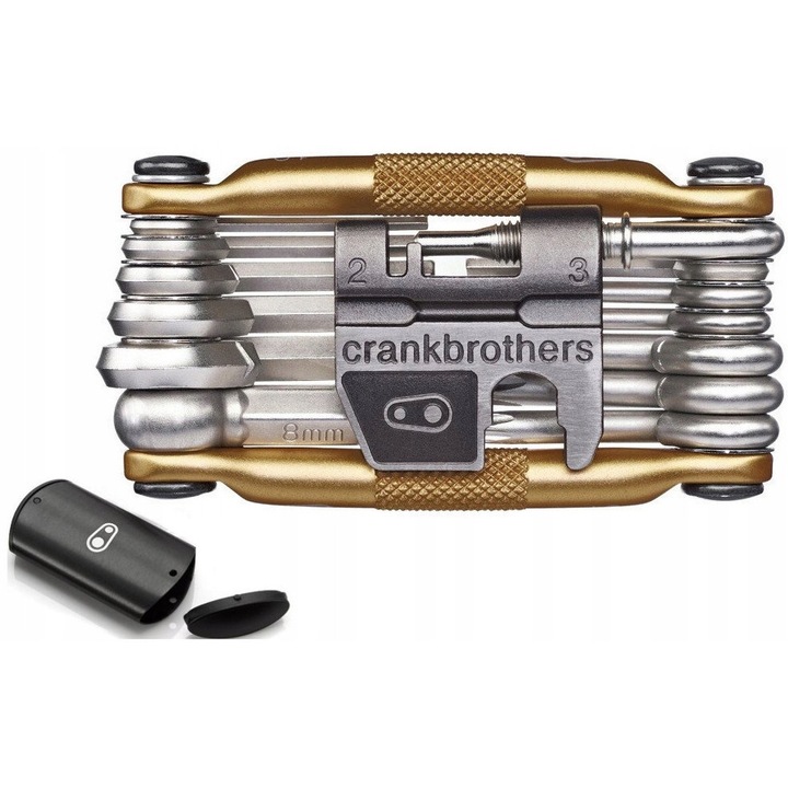 Multitool Crank Brothers M19, 19 unelte, inox, compact