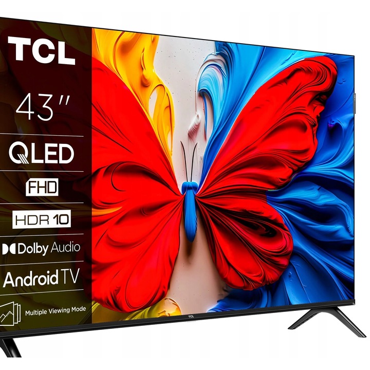 Телевизор QLED 43" TCL 43S59K Full HD, HDR10, Wi-Fi, металик