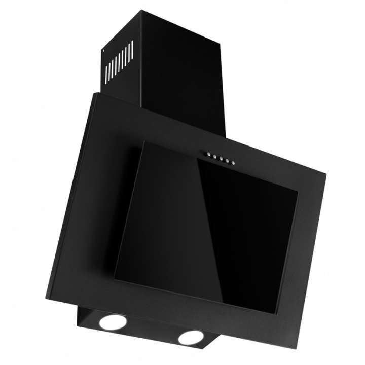 Абсорбатор Toflesz Fiera Sprint 80 см, черно стъкло, 428 м3/ч, LED осветление 2x2W