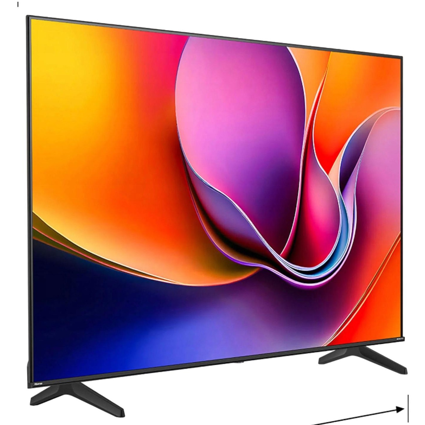 Televizor LED HISENSE, 55 inch, 4K HDR, Wi-Fi, Bluetooth, negru
