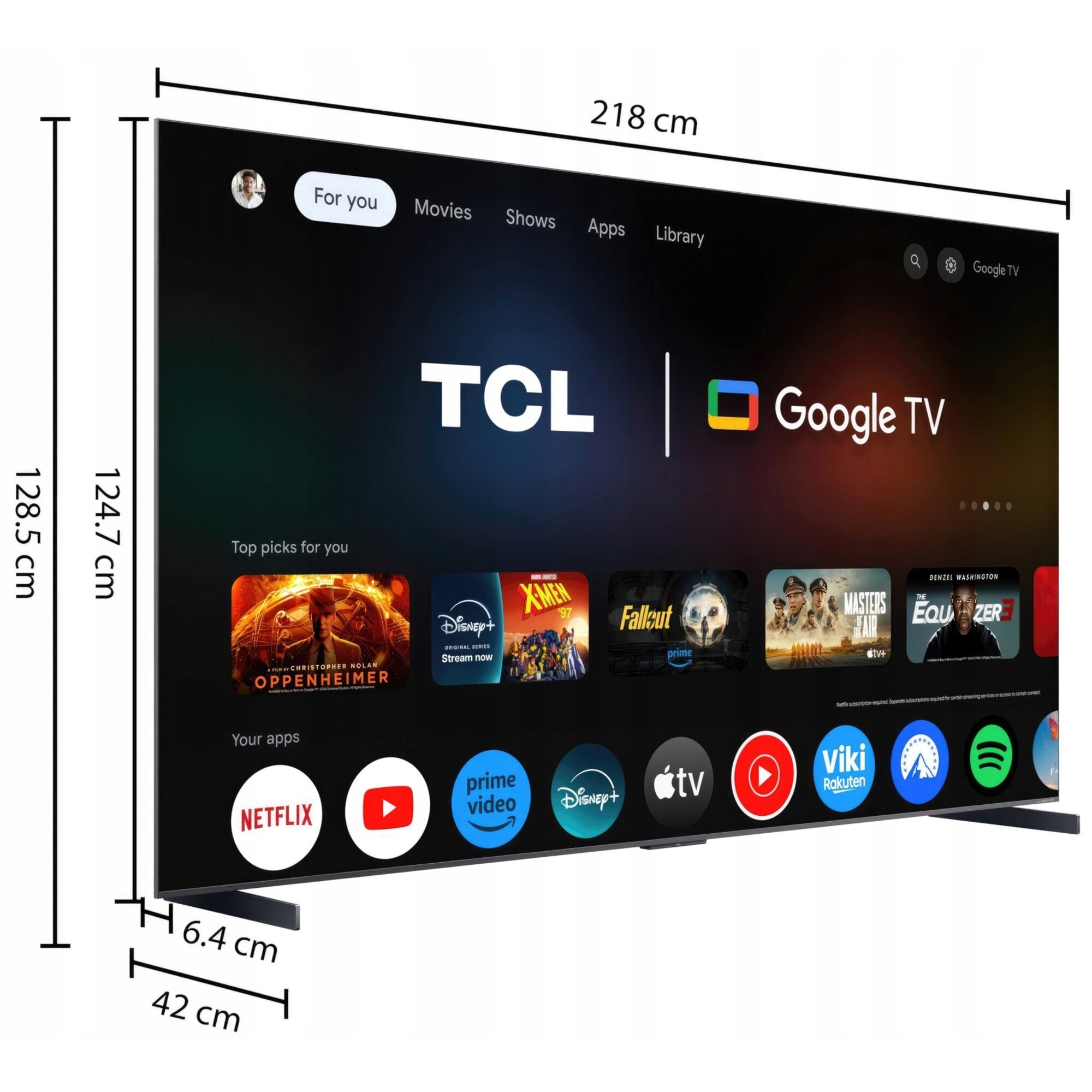 Televizor TCL, 98 inch, QD-Mini LED 4K, 144 Hz, Dolby Atmos, negru Televizor TCL, 98 inch, QD-Mini LED 4K, 144 Hz, Dolby Atmos, negru
