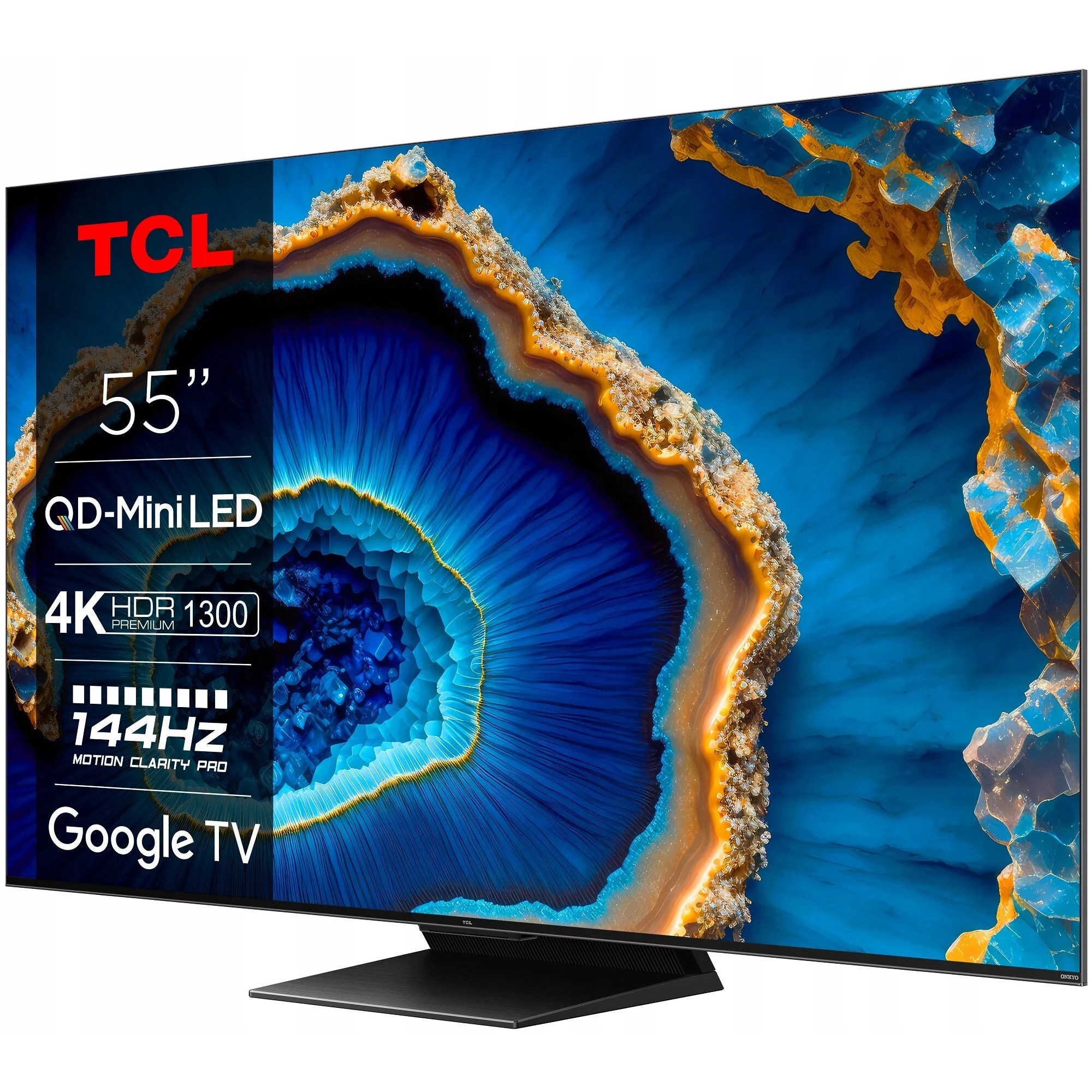 Televizor TCL C804 MINILED 55'' 4K 144Hz Dolby Vision, Titaniu, 55 inch