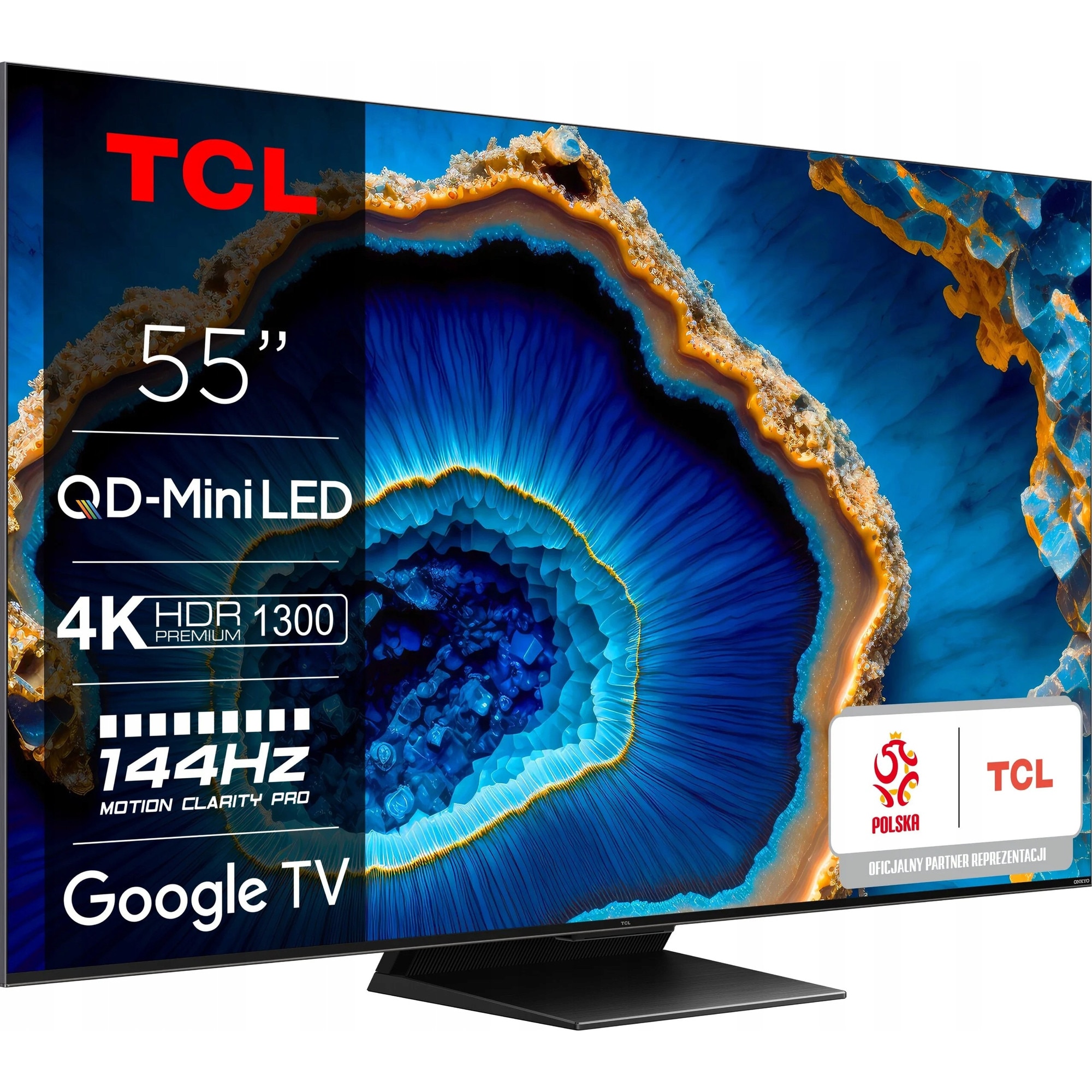 Televizor TCL C804 MINILED 55'' 4K 144Hz Dolby Vision, Titaniu, 55 inch