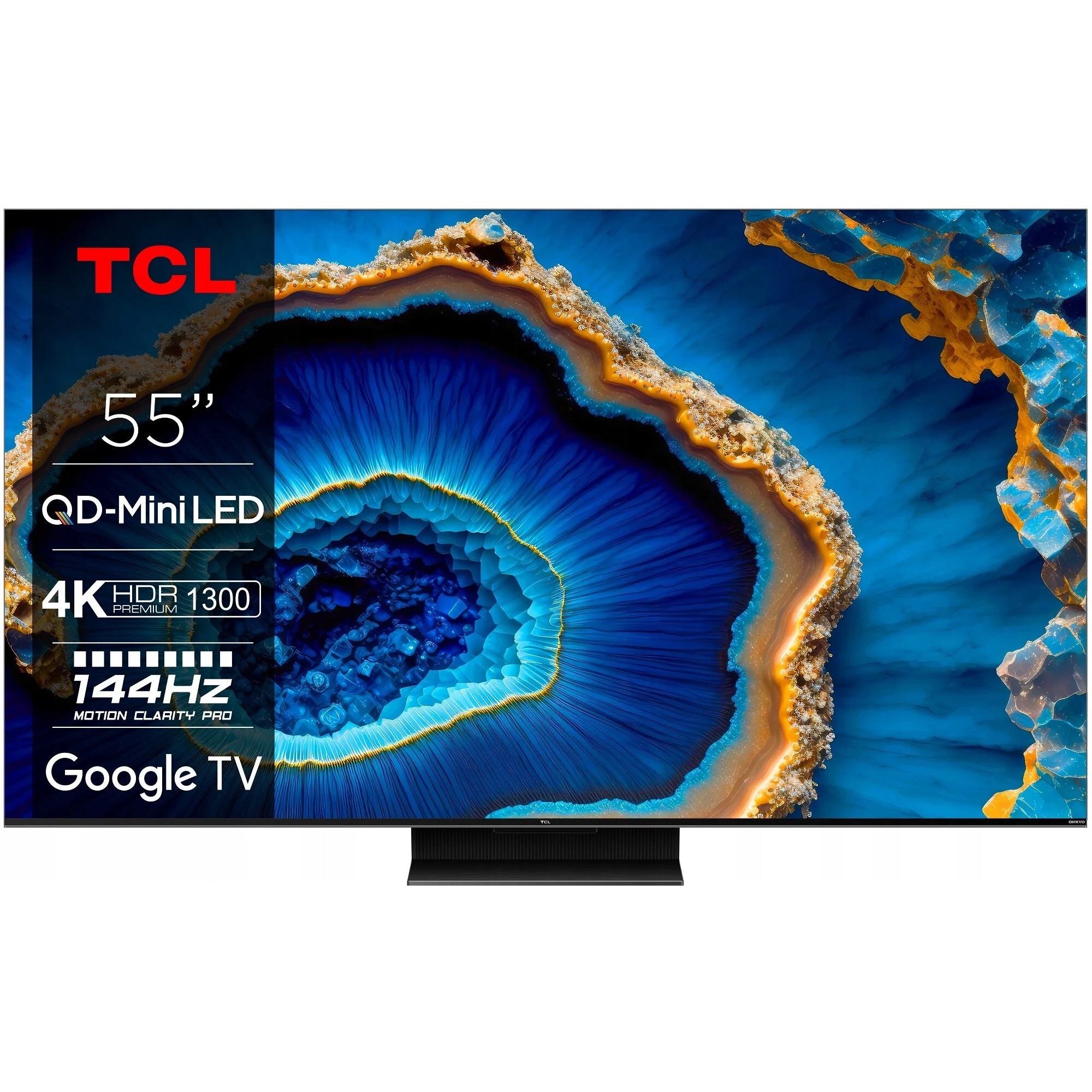 Televizor TCL C804 MINILED 55'' 4K 144Hz Dolby Vision, Titaniu, 55 inch