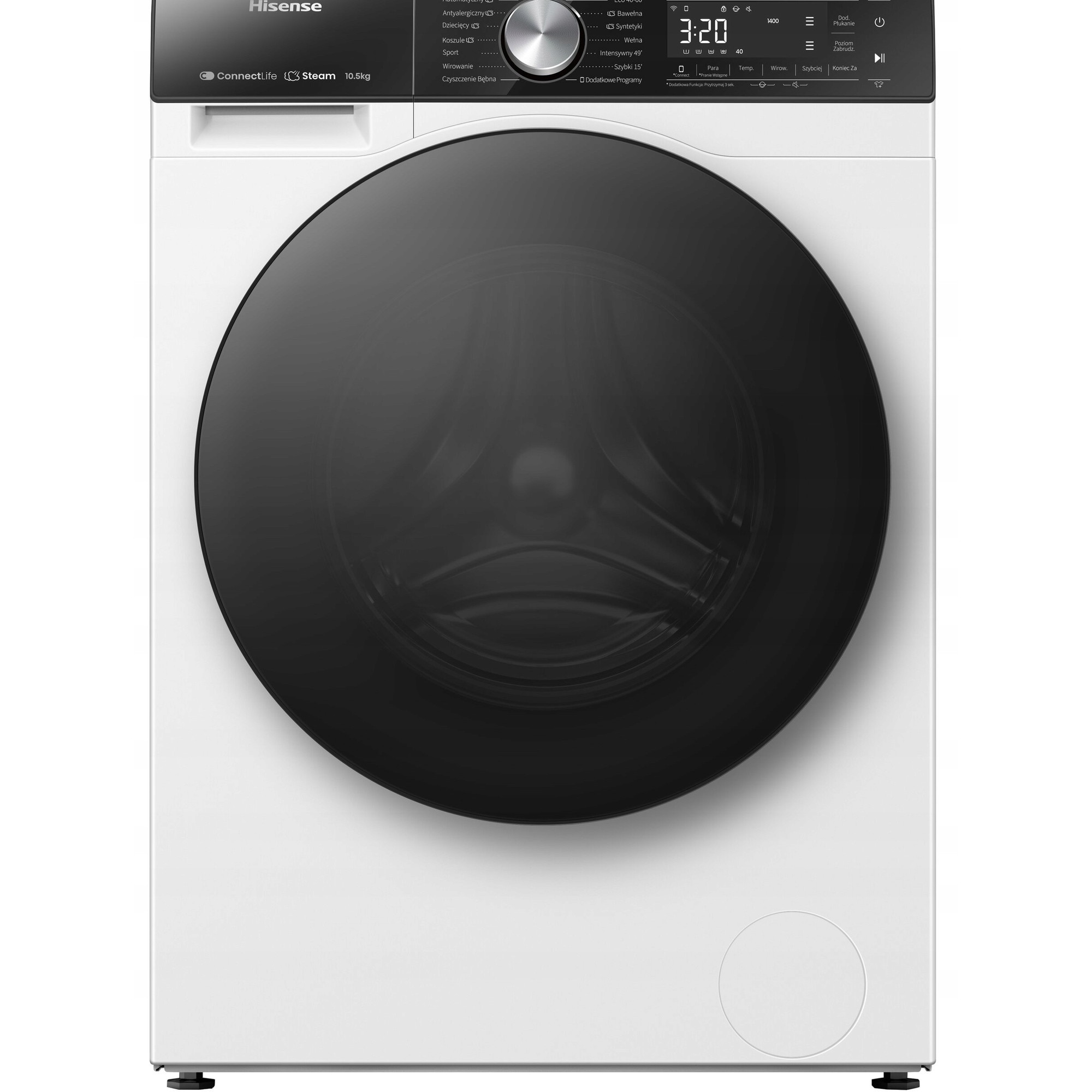Masina de spalat rufe, Hisense, 10.5kg, 1400 rpm, alb, 59x58.5x84.5cm