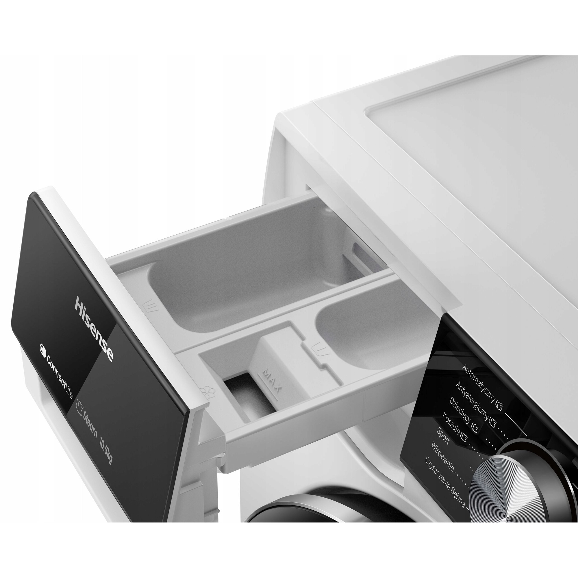 Masina de spalat rufe, Hisense, 10.5kg, 1400 rpm, alb, 59x58.5x84.5cm
