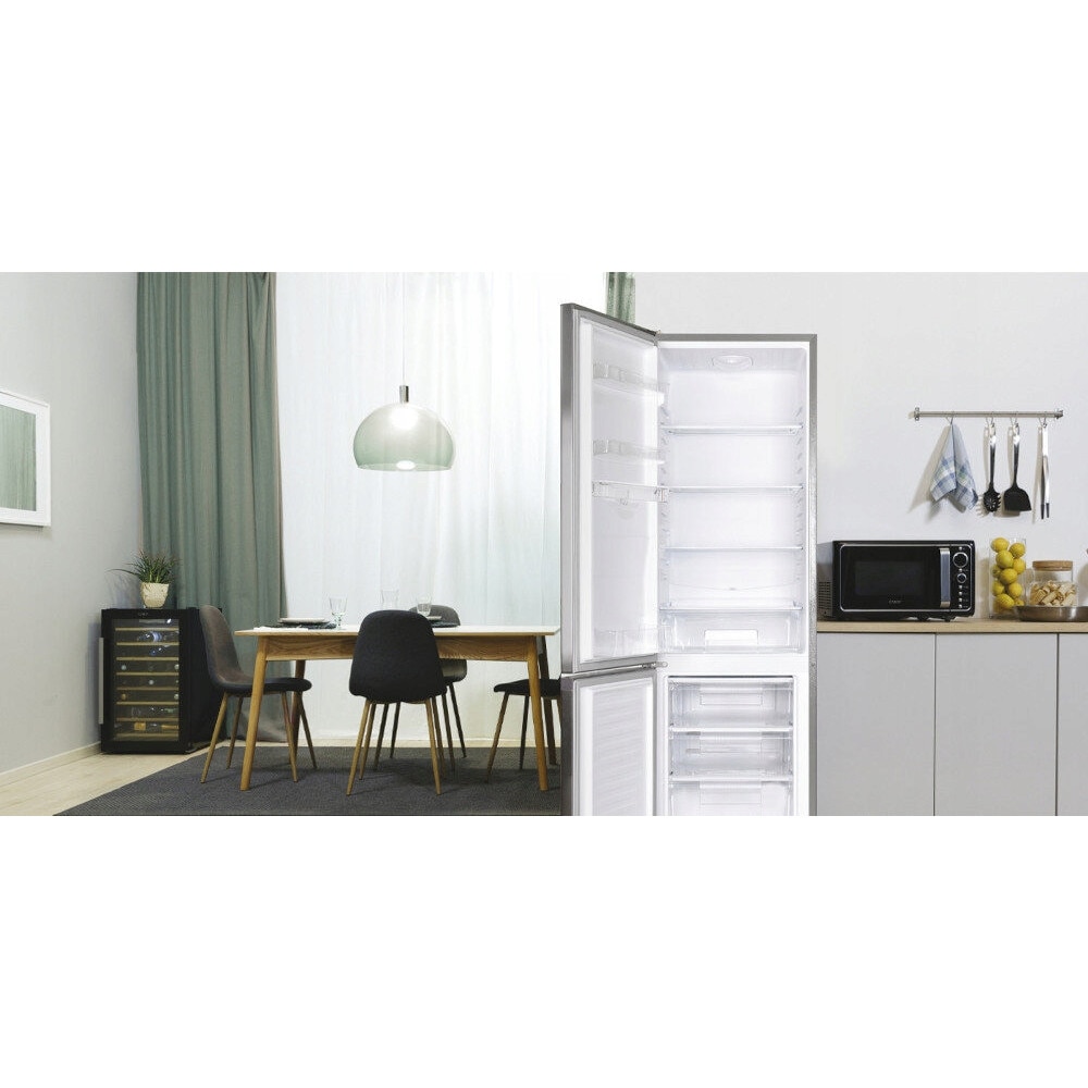 Frigider Candy CCG1S 518EWX, 186l + 64l, inox, 179.4x54.5x54.5cm