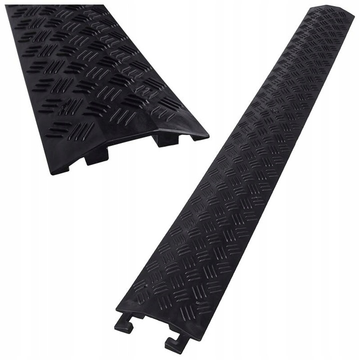 Рампа за кабели Light4Me CB1, 100x12,5x1,5см, черна, противоплъзгаща, модулна