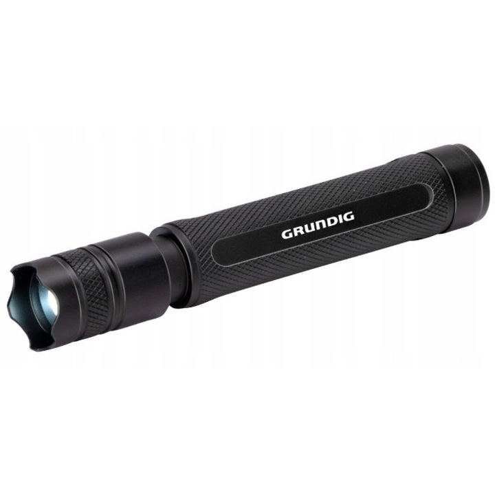 LED фенер Grundig 3W 110 лумена, 100м, алуминий, 27x156мм