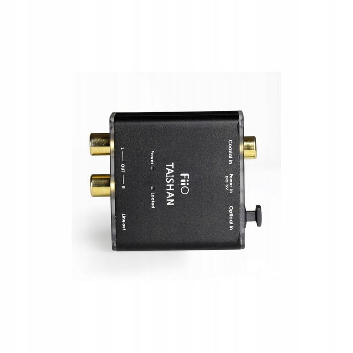 Аудио конвертор FiiO D03 Taishan, черен, 192kHz/24bit, оптичен и коаксиален вход