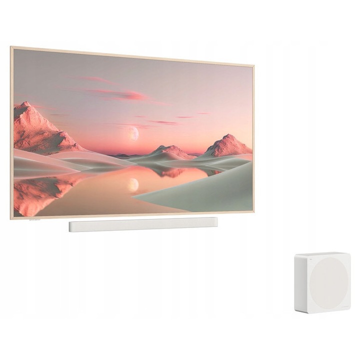 QLED Телевизор 75" TCL 75A300 PRO 4K 144 Hz Google TV, Титан, със саундбар Bang & Olufsen