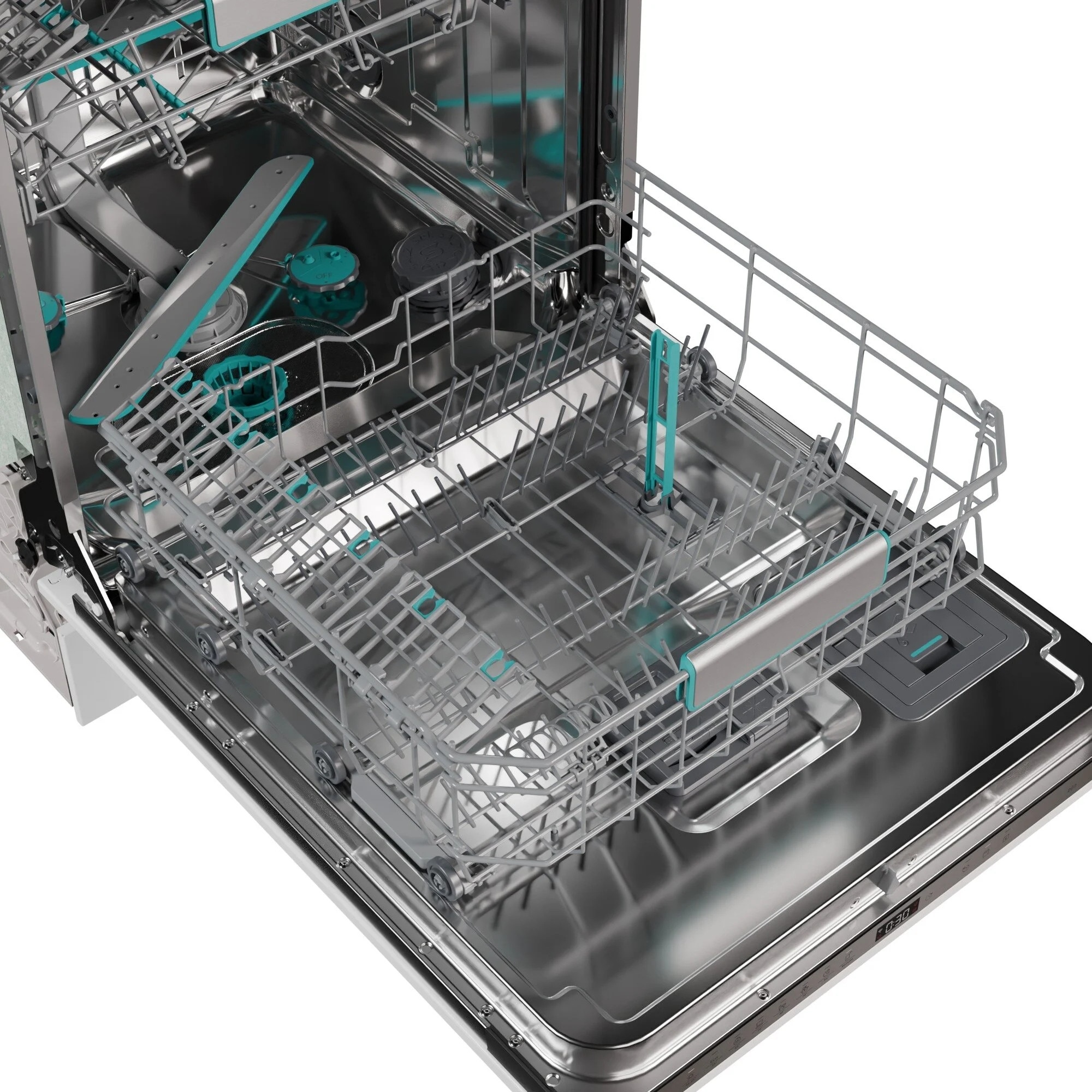 Masina de spalat vase Hisense HV693A65UVAD, 16 seturi, autodozare, 59.8x81.6x55.5cm, culoare inox