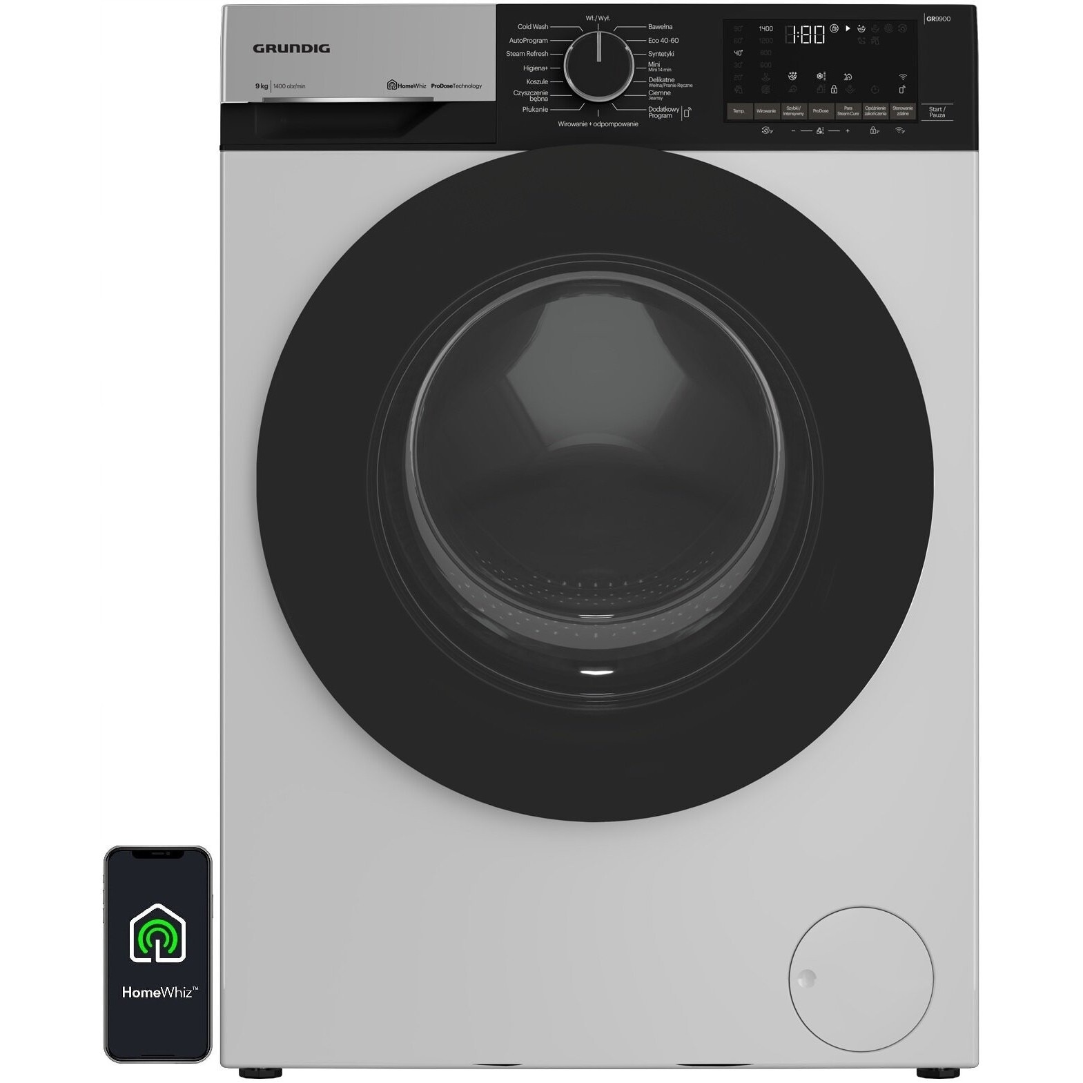 Masina de spalat rufe Grundig, 9kg, 1400 rpm