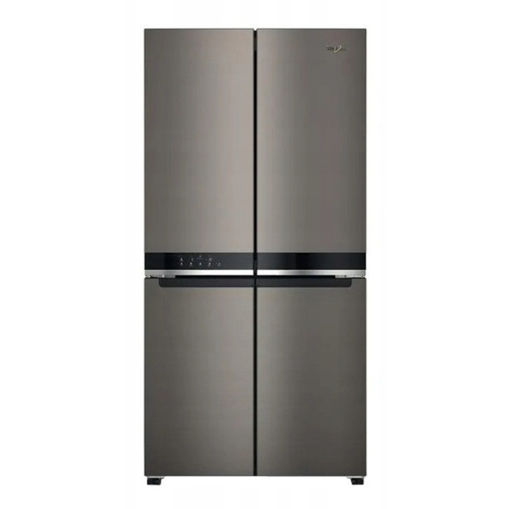 Frigider Side by Side Whirlpool WQ9 U2BL EF No Frost 388l, 206l, Negru/Inox, 187.4x90.9x69.8cm