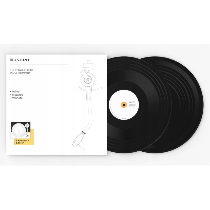 Пакет 2 диска за тестване UNITRA WT-2 Laboratory Edition, черен, 12"