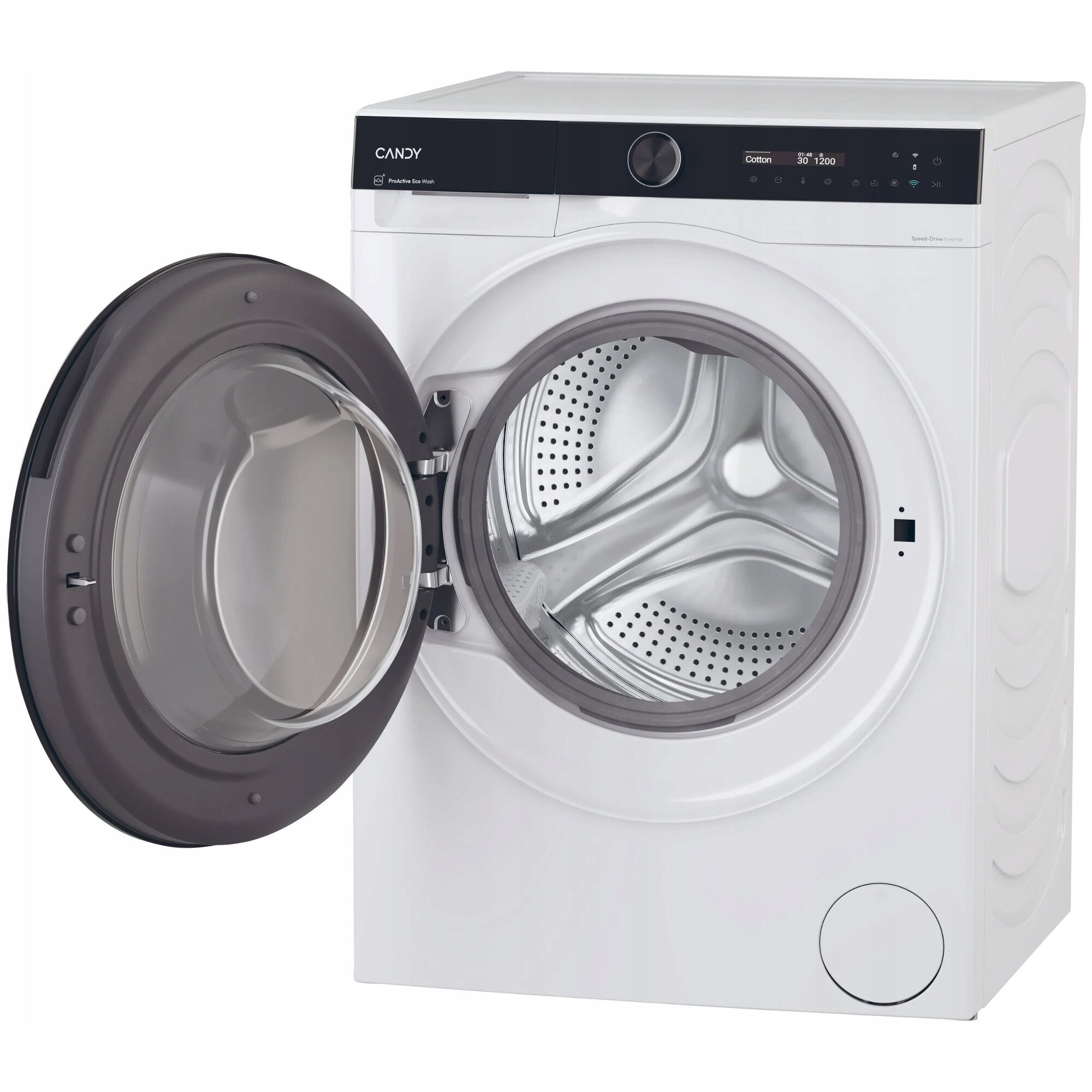 Pralko-suszarka Candy BWS 485SB8-S, 8kg spalare, 5kg uscare, alb, 59.5x48.9x85cm