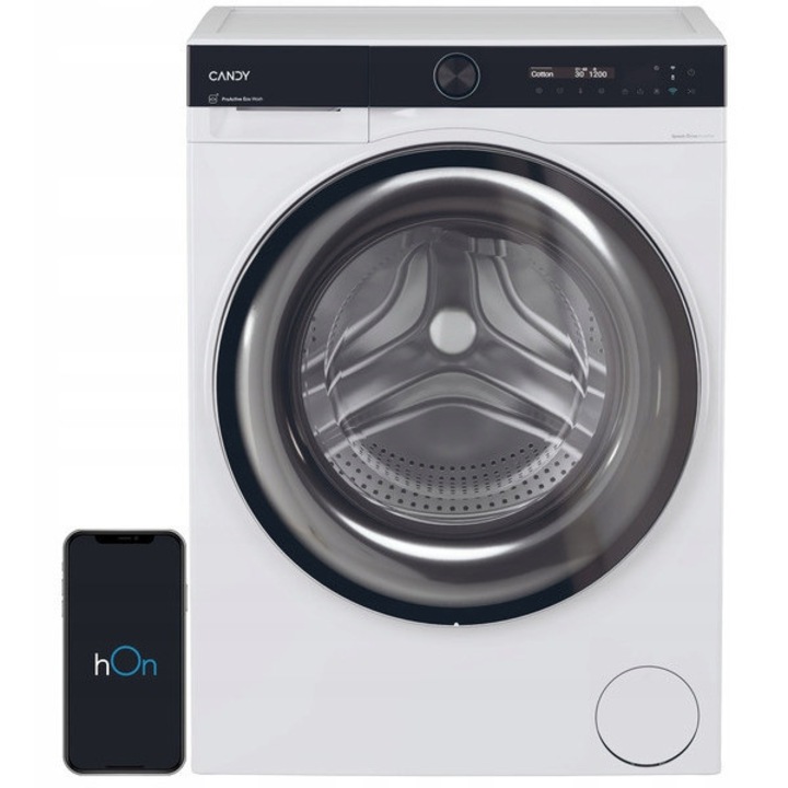 Пералня със сушилня Candy BWS 485SB8-S, 8 кг пране, 5 кг сушене, бяла, 59.5x48.9x85 см