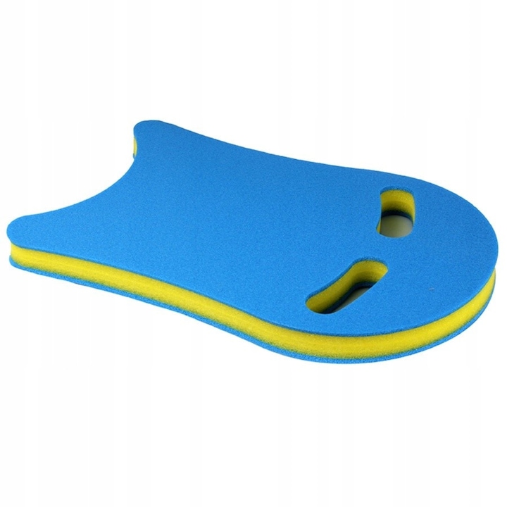 Дъска за плуване Comfy Pro Board, полиуретанова пяна, синьо-жълта, 43x28x3.5см