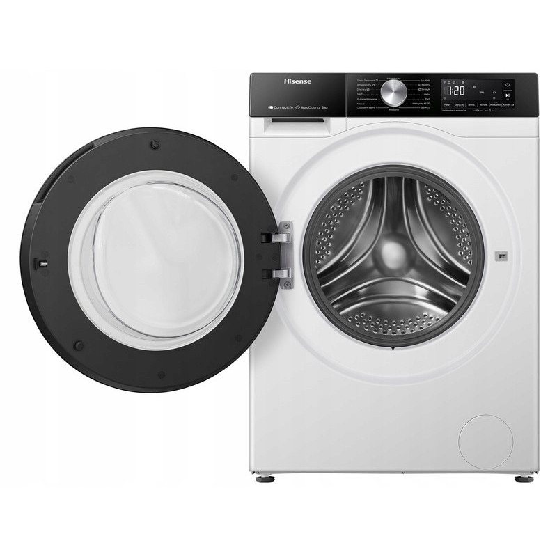Masina de spalat rufe, 8kg, 1400 obr, Wi-Fi, Autodozare, Alb, 51x59.5x84.5cm