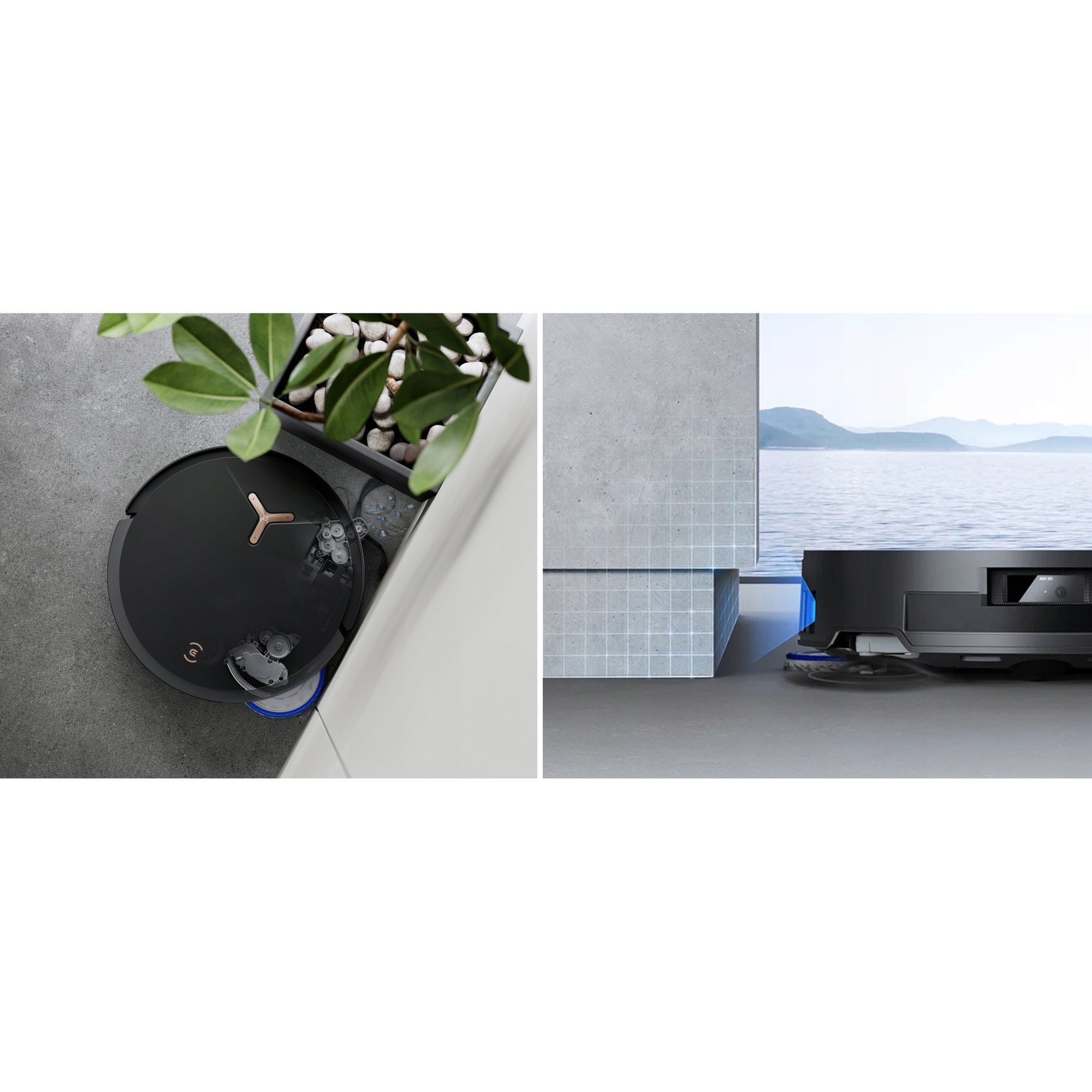 Aspirator robot ECOVACS Deebot T50 Max Pro Omni, negru, 180 min autonomie, 3l capacitate recipient, tehnologie AIVI 3D 3.0