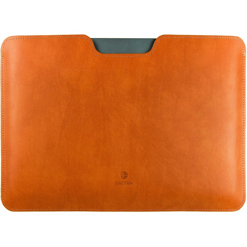 Etui laptop Baltan 13 inch, piele, impermeabil, culoare brazowy