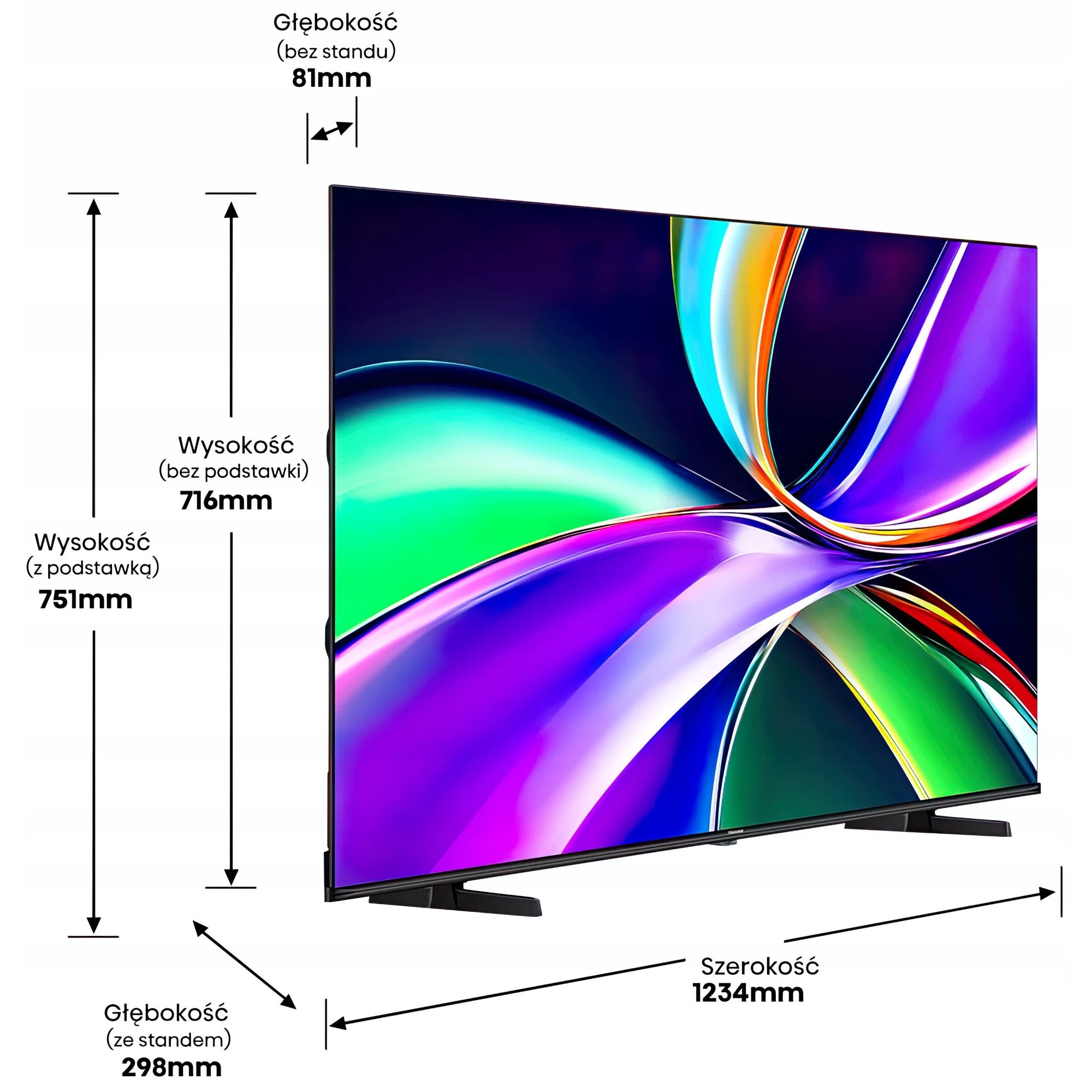 Televizor QLED 55" HISENSE E79Q Pro 4K 144Hz, Dolby Vision, Wi-Fi, Bluetooth, Negru