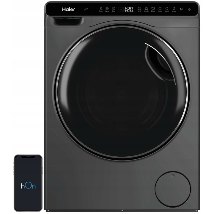 Пералня Haier 5кг 1200rpm антрацит, управление от смартфон, инверторен мотор
