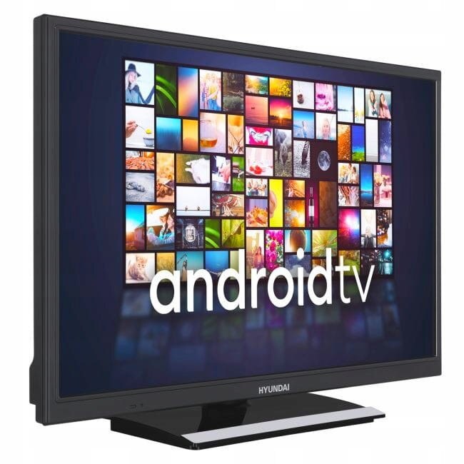Televizor smart 24'' Android TV, Hyundai HLA24551CAR, HDR, WiFi, Bluetooth, 2x HDMI, 1x USB, 12V, montare VESA 75x75mm