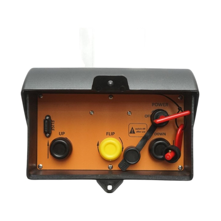 Cutie de comanda cu 3 butoane, intrerupator principal si siguranta fuzibila Breckner Germany