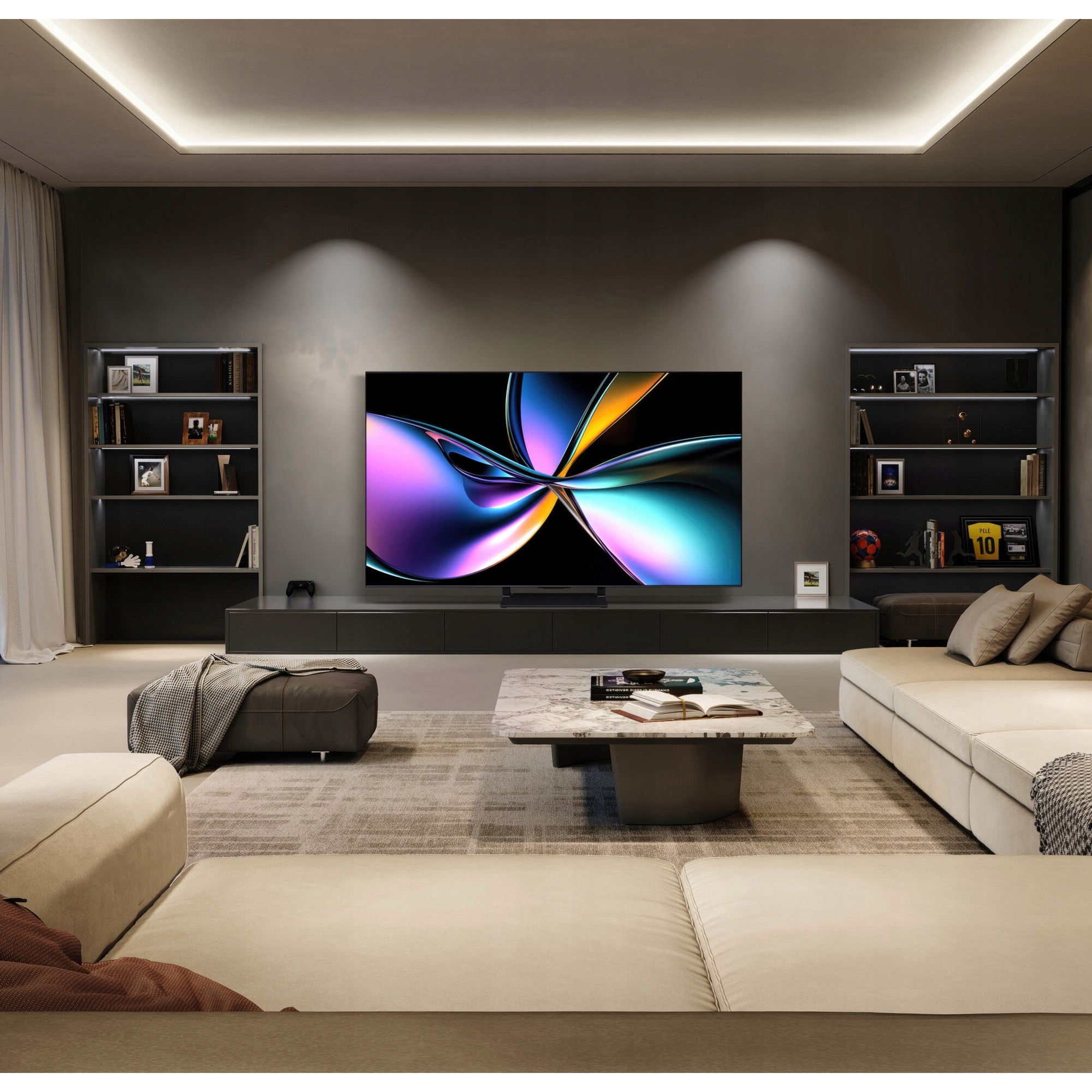 Televizor, LED, 65 inch, HISENSE, 4K, 165Hz, Negru