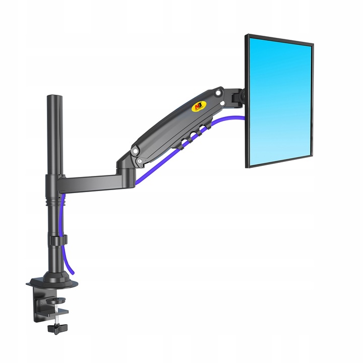 Настолна стойка за монитор H80, 17-27 инча, черна, регулируема 3D, макс. 9 кг