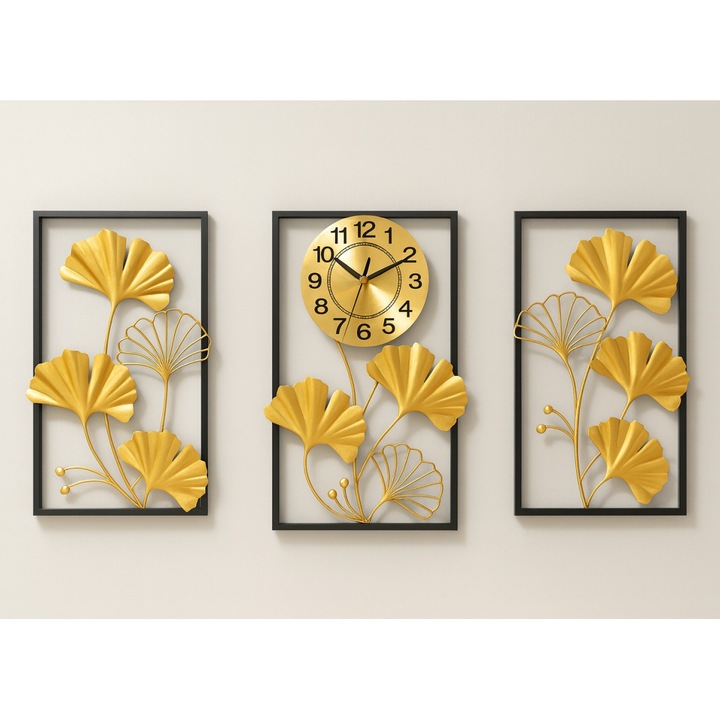 Часовник Метален стенен в стил картина - "Seraphinea"