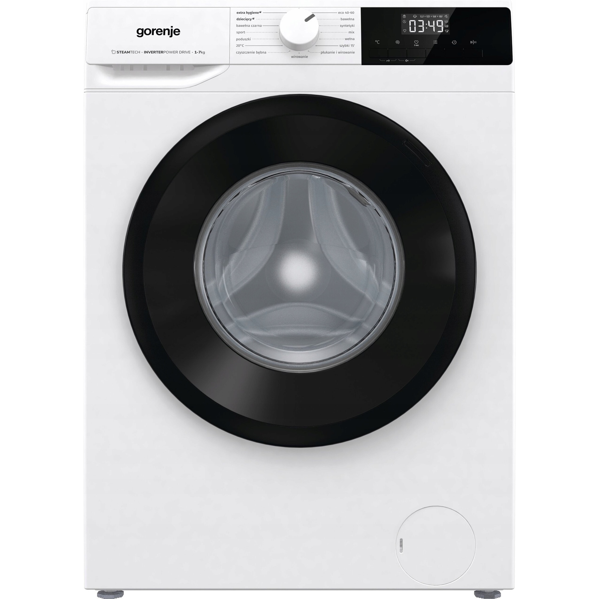Masina de spalat rufe Gorenje W1NHPI72SCS/PL Slim 7kg 1200rpm, alb, 59.5x43.5x84.5cm