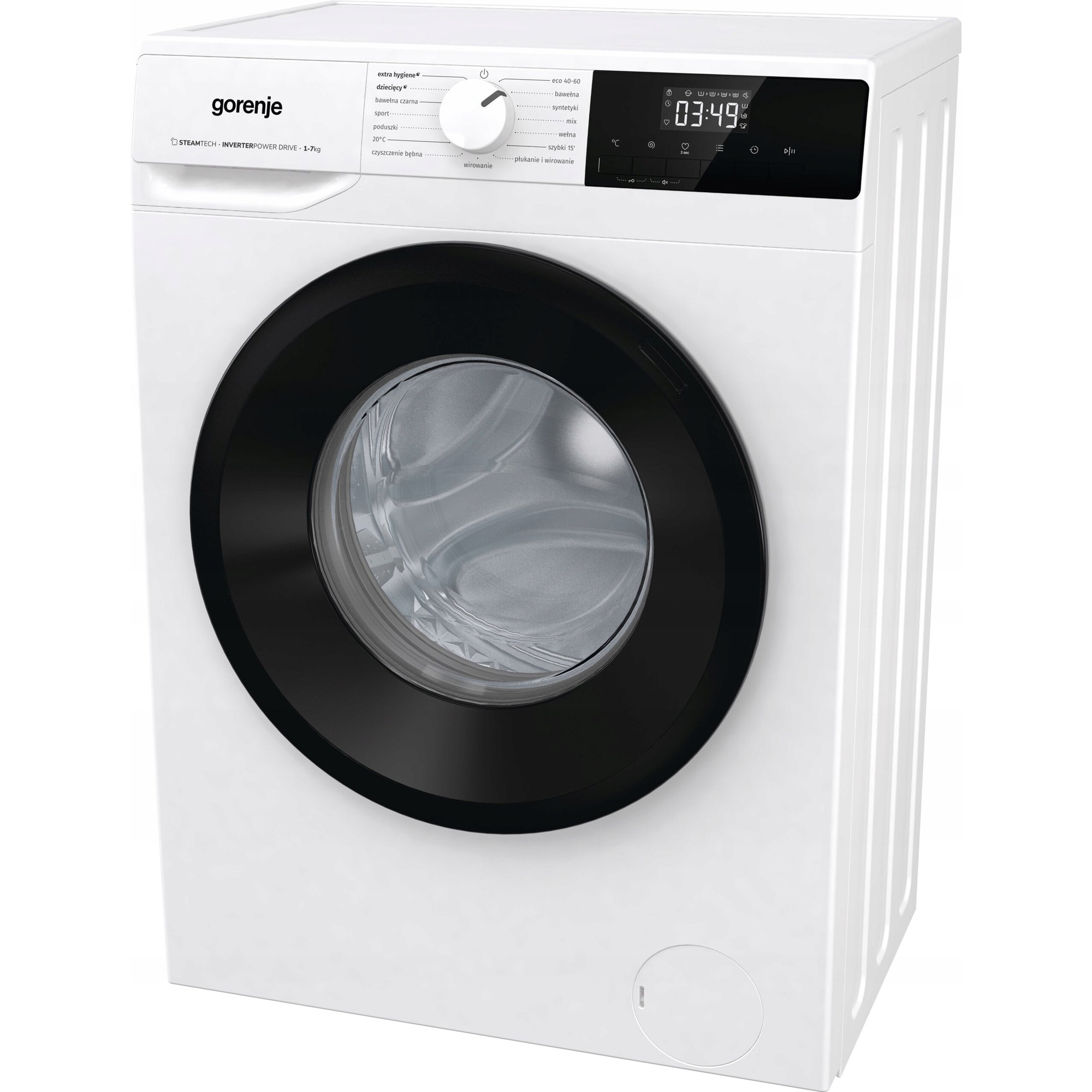 Masina de spalat rufe Gorenje W1NHPI72SCS/PL Slim 7kg 1200rpm, alb, 59.5x43.5x84.5cm