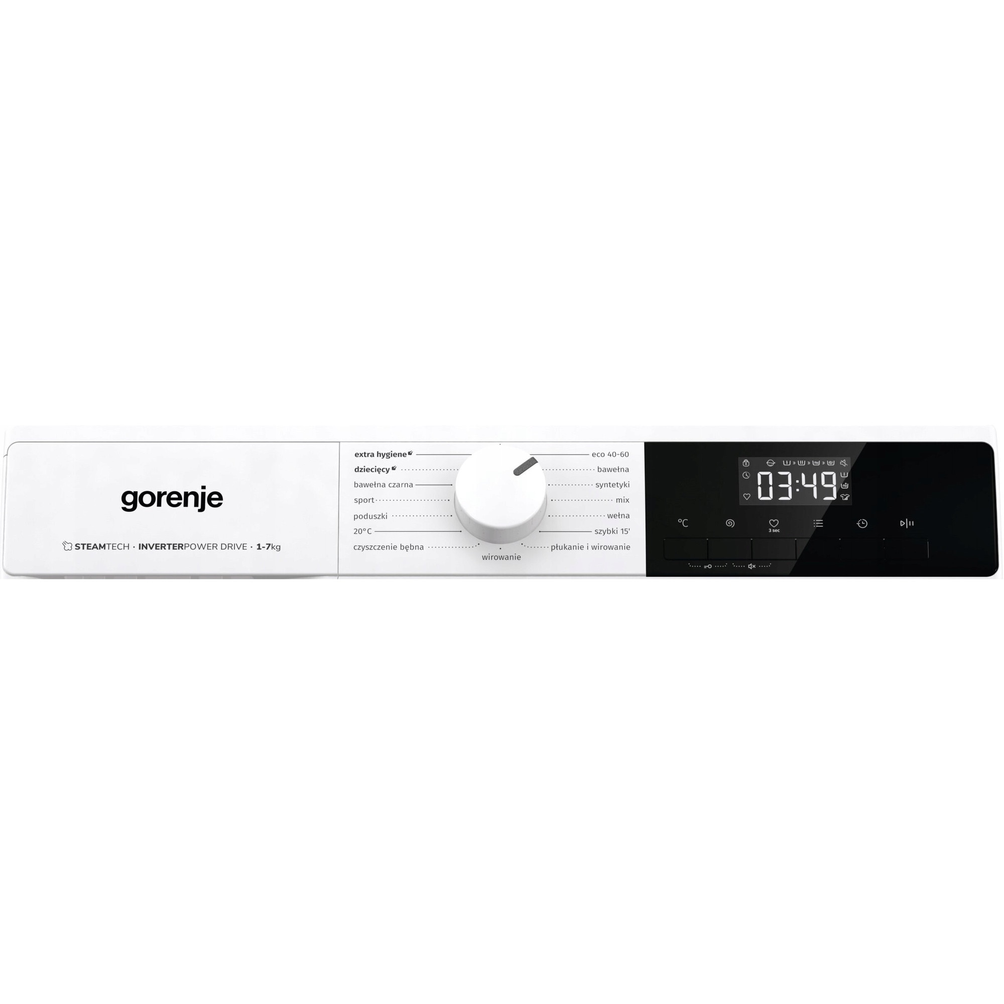 Masina de spalat rufe Gorenje W1NHPI72SCS/PL Slim 7kg 1200rpm, alb, 59.5x43.5x84.5cm