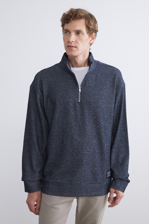 Lc Waikiki, Bluza de trening cu fenta cu fermoar, Gri inchis