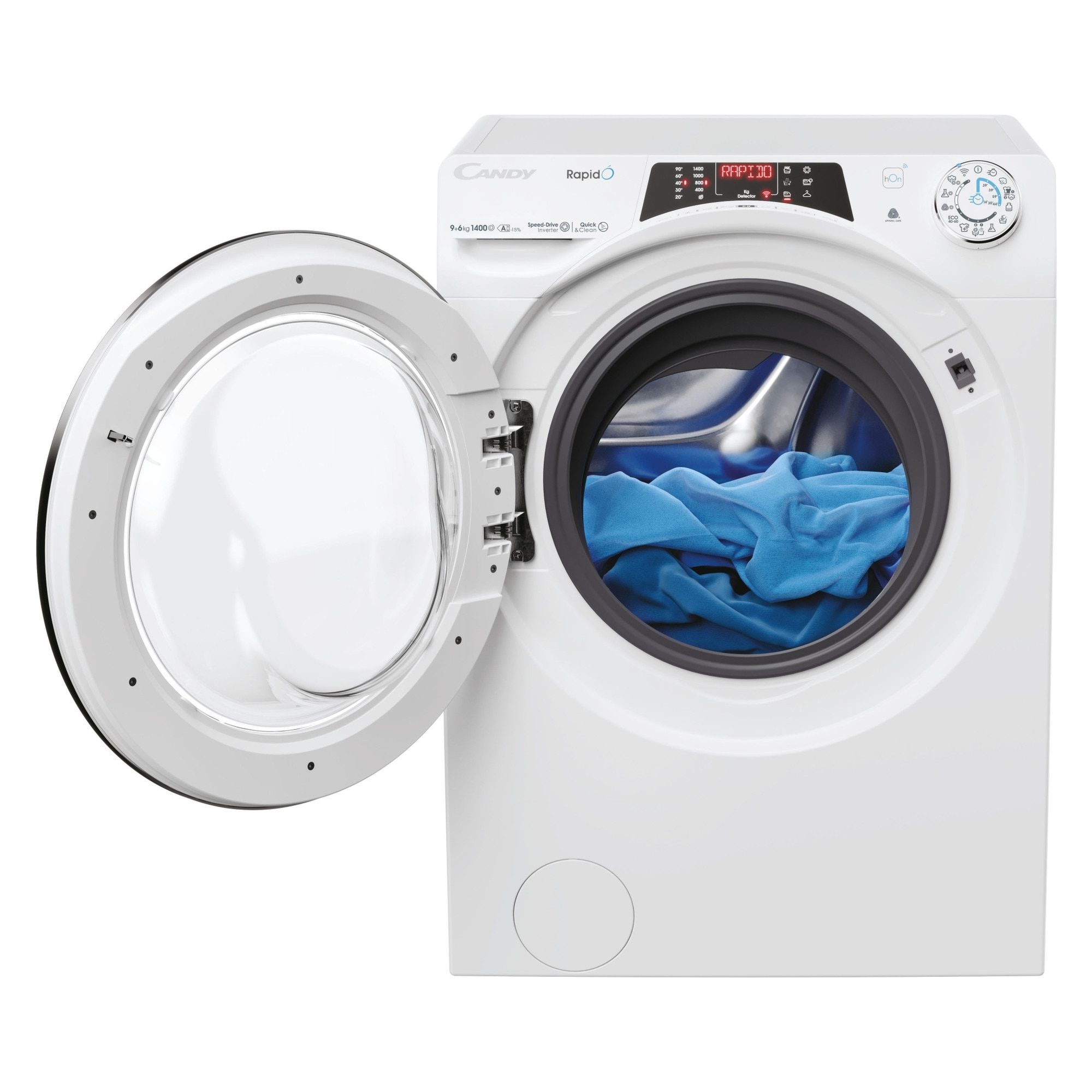 Pralko-suszarka Candy RapidO 4966DWMC7-S, 9kg spalare, 6kg uscare, alb, 58x60x85cm
