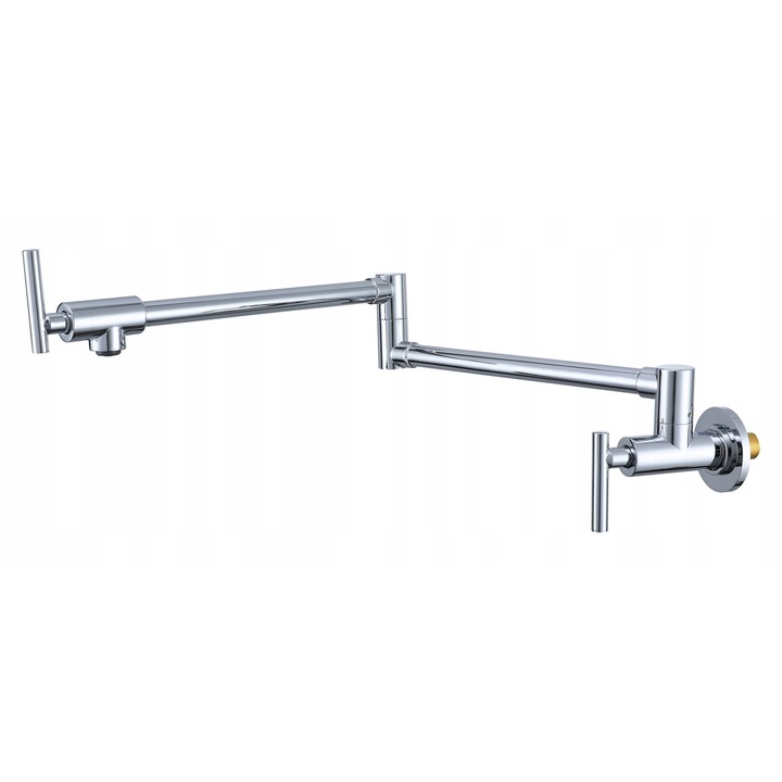 BERG konyhai csaptelep, fekete matt, kihúzható kar, dupla fogantyú, 1 szerelési furat