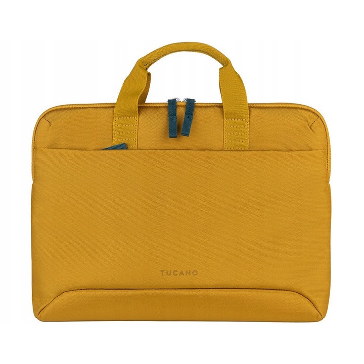 Tucano Smilza 15.6 hüvelykes laptop táska, sárga, fogantyúval és levehető pánttal