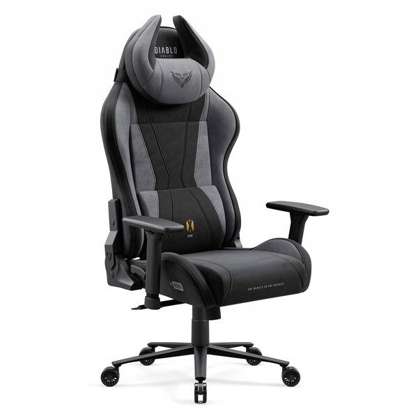 Scaun gaming, Diablo X-Horn 2.0, negru-gri, 49-58cm inaltime sezut