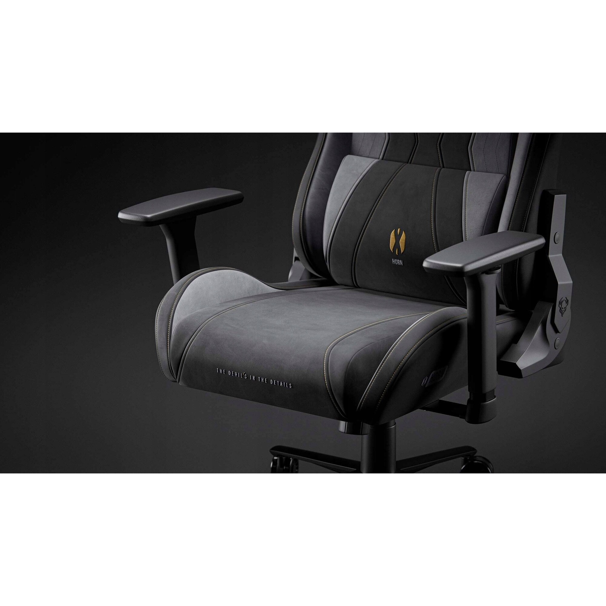 LOST LOST『DIABLO-X』5’9”x 20.00”x 2.53” Scaun gaming, Diablo X-Horn 2.0, negru-gri, 49-58cm inaltime sezut