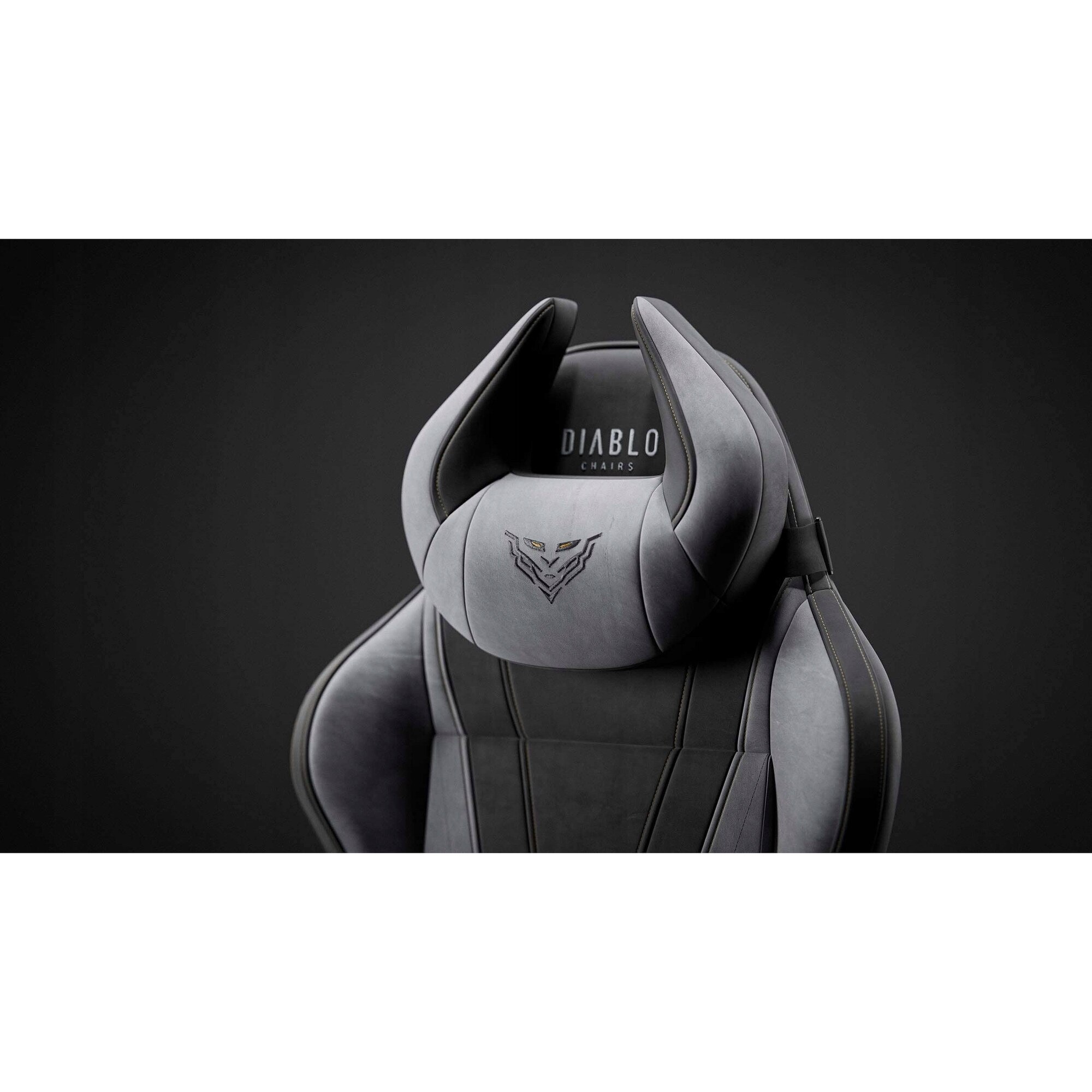 Scaun gaming, Diablo X-Horn 2.0, negru-gri, 49-58cm inaltime sezut
