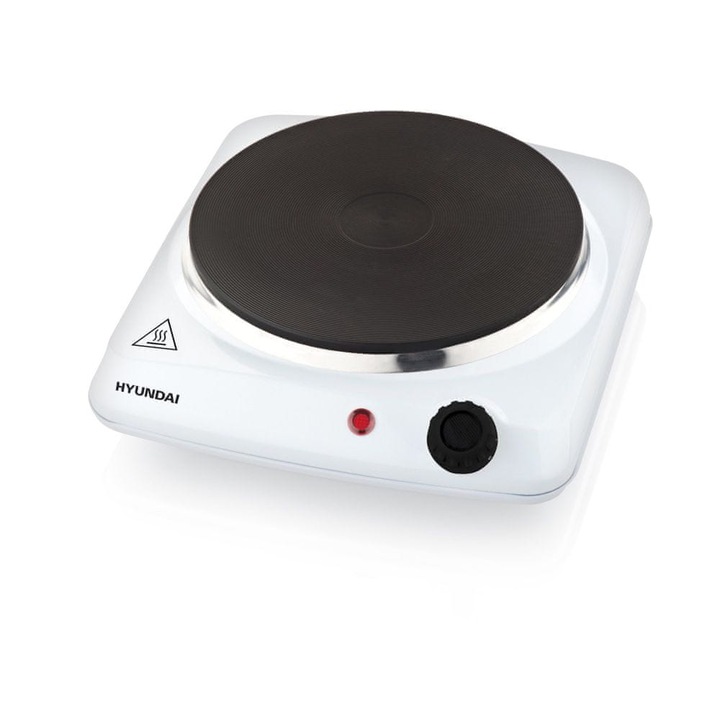 Електрически котлон Hyundai EP 110W, бял, 1 зона за готвене, регулируем термостат, 18,5 см