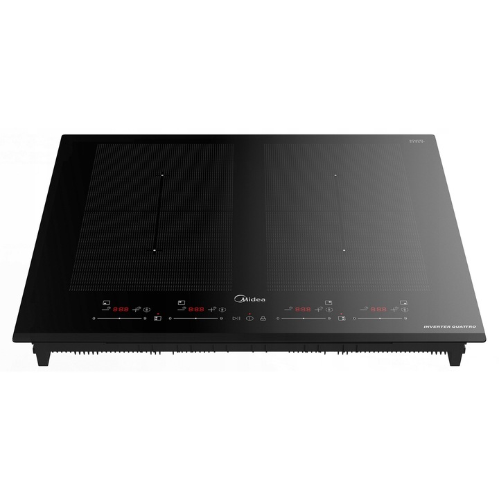 Индукционен плот Midea MIH742F558K2, 4 зони, 7400W, черен, 59x52см