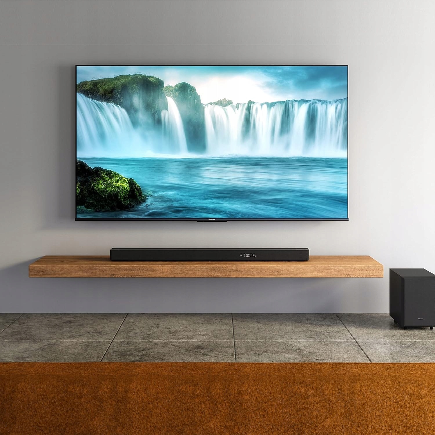 Soundbar AX3120G 3.1.2, 360W, subwoofer wireless, Dolby Atmos, negru