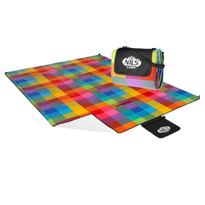 Одеяло за пикник Nils Camp NC2221 MULTI 250x200 см, водоустойчиво, с термоизолация, многоцветно
