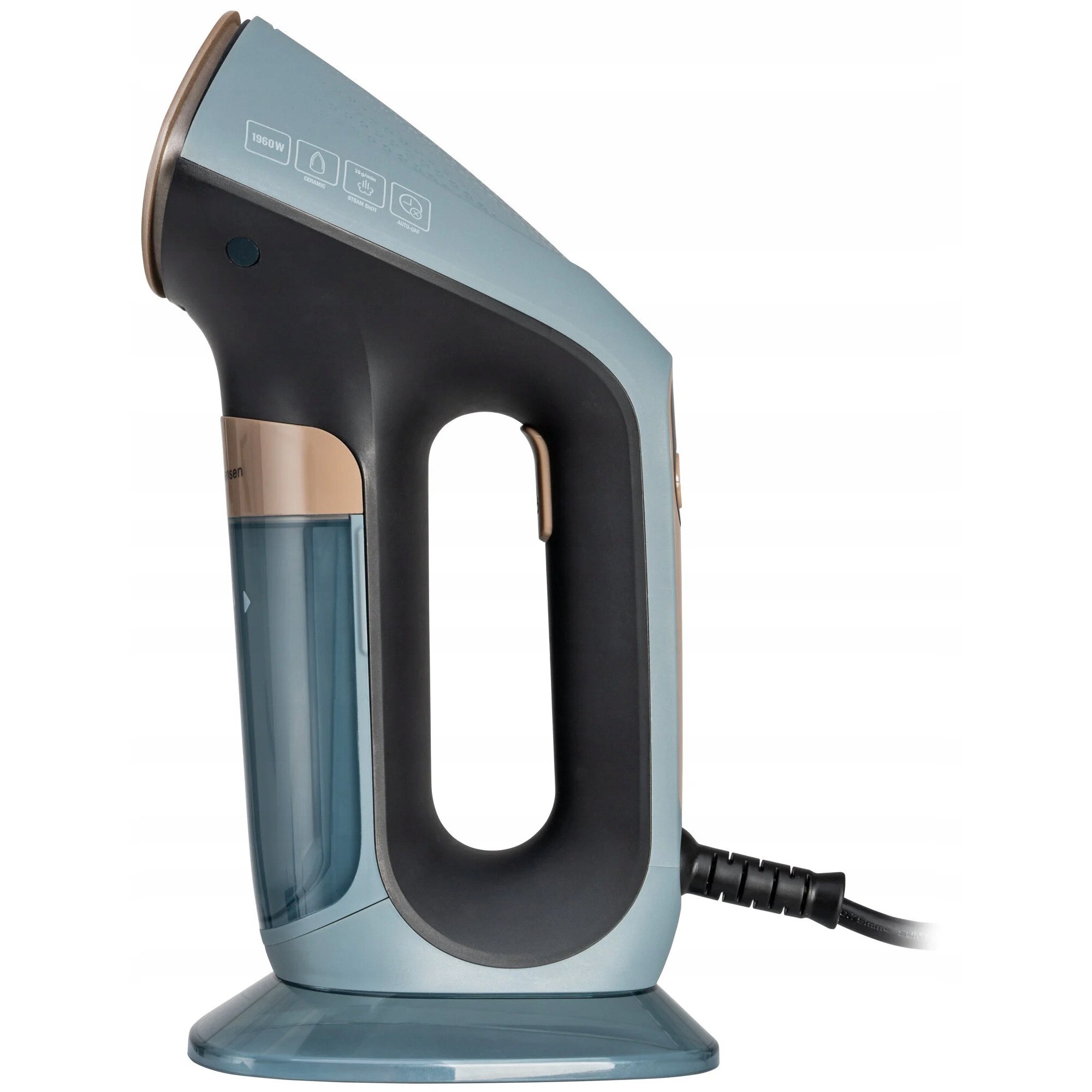 Parownica cu abur GOTZE & JENSEN SI800, ceramica, 1960W, negru-auriu, 220ml